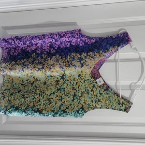 Cabi Wraparound floral tank top